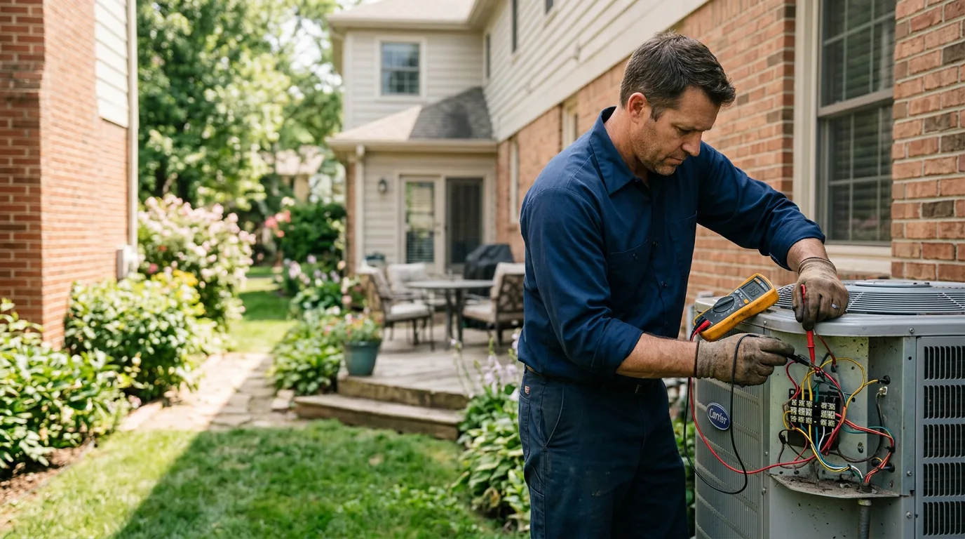 HVAC technician working near Ferndale, PA